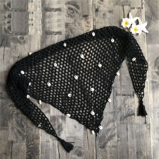 Jupe en filet pour femmes noir