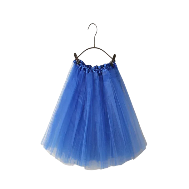 Jupe en tulle courte d'été pour femmes adultes Jupe de ballet tutu superposée avec taille élastique Jupe légère pour danse cosplay carnaval bleu foncé
