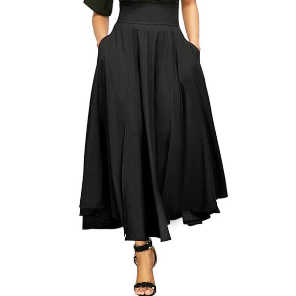 Jupe femme avec poches noir XL