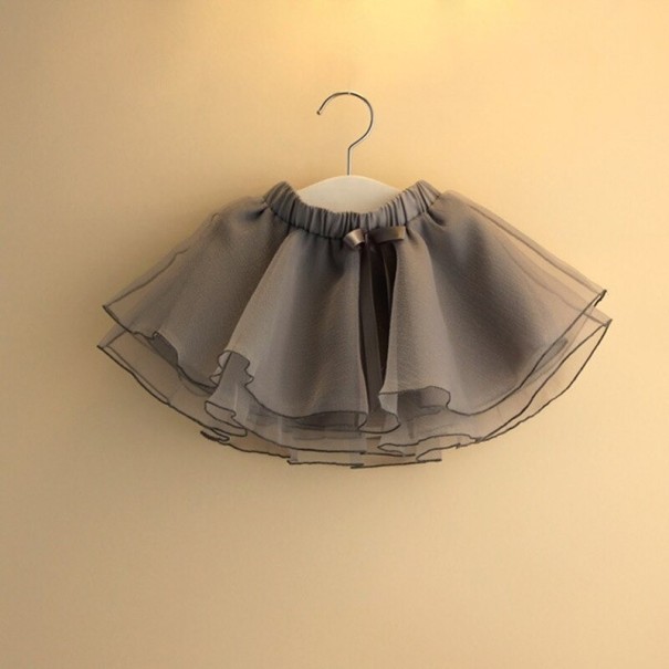 Jupe fille L1026 gris 2