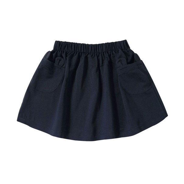 Jupe fille L1052 bleu foncé 4