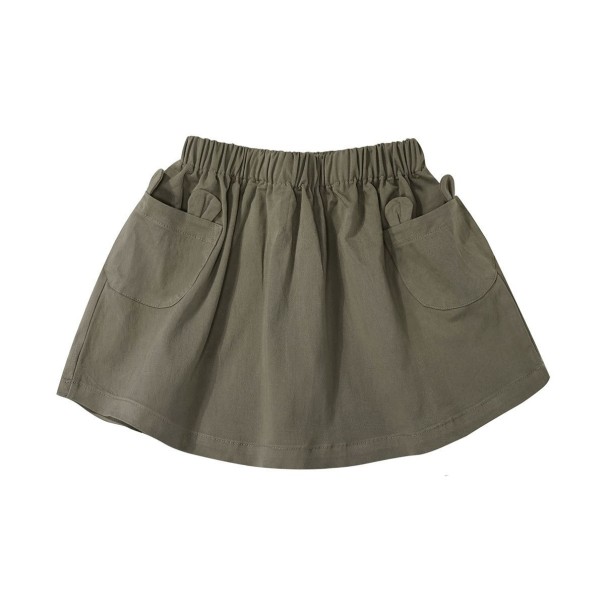 Jupe fille L1052 kaki 3