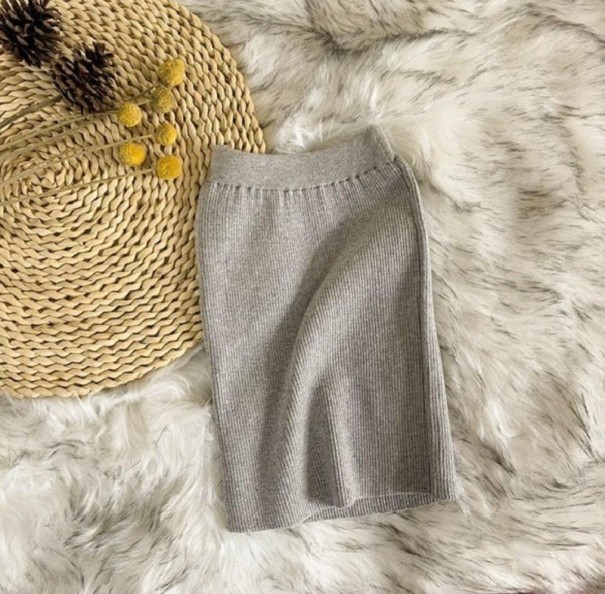 Jupe fille L1057 gris 8
