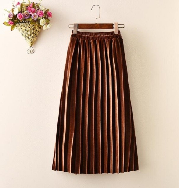 Jupe fille L1063 marron 3