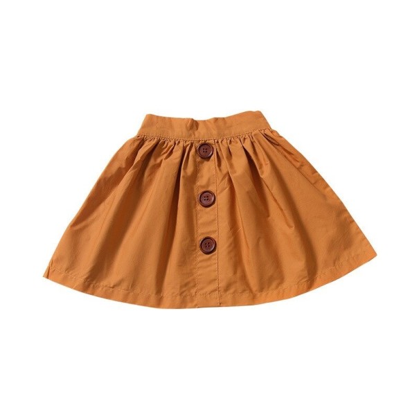 Jupe fille L1082 orange 12-18 mois