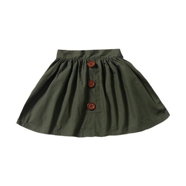 Jupe fille L1082 vert armée 12-18 mois