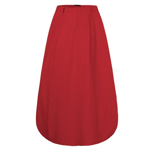 Jupe maxi femme avec poches G144 rouge XXL