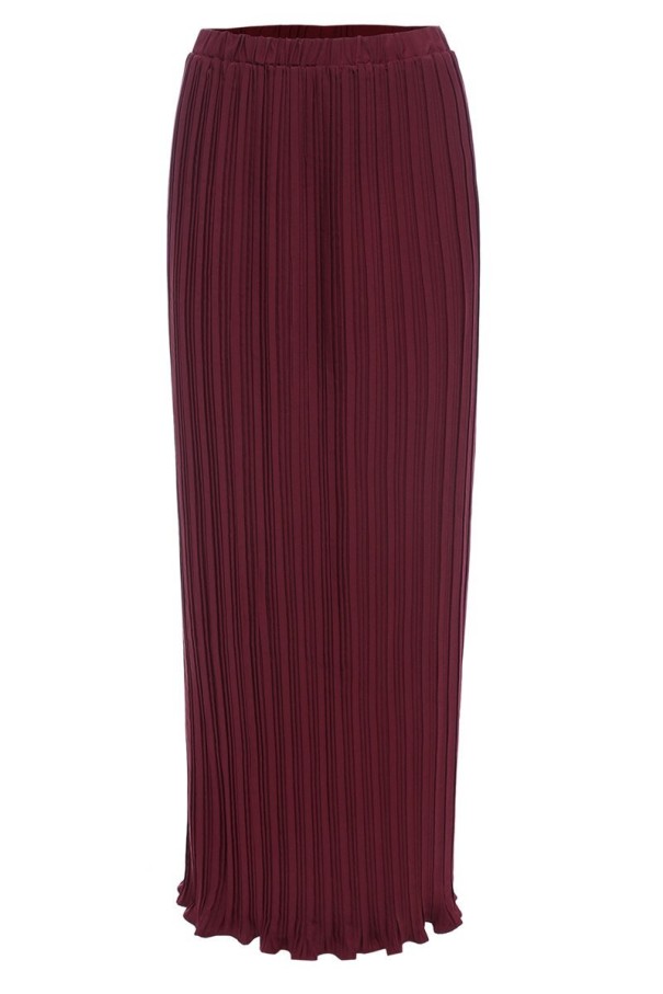 Jupe maxi femme bordeaux L