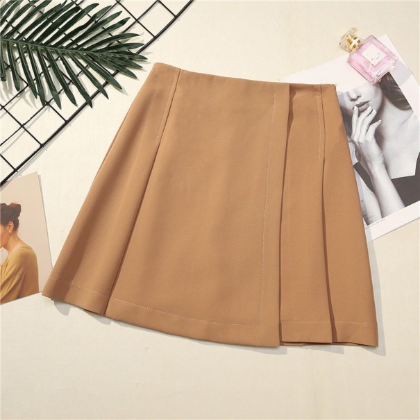 Jupe mini femme G86 marron clair M