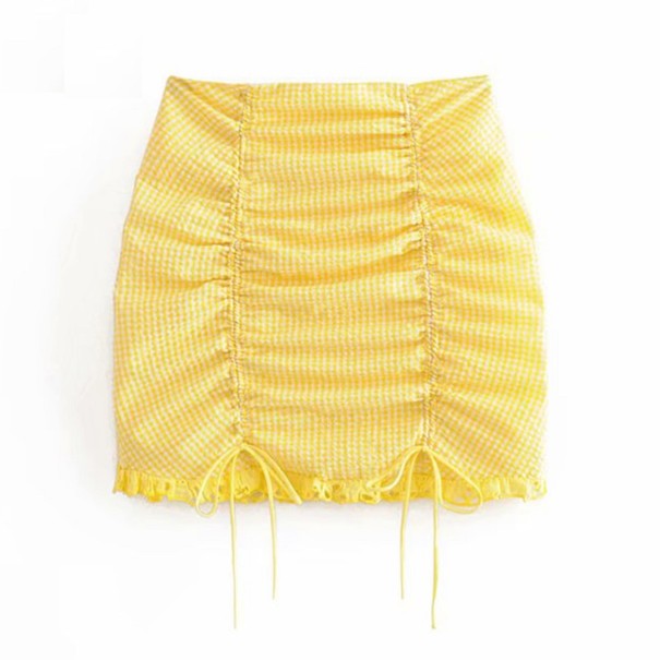 Jupe mini femme jaune XS