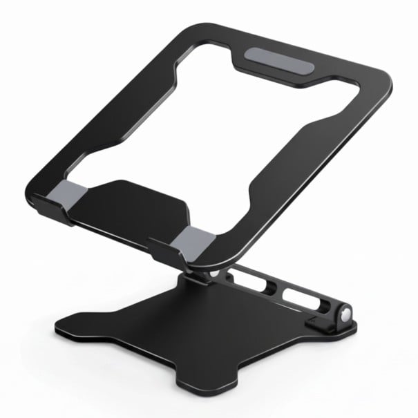 Justerbar laptopstativ 10 til 15,6 tommer 25 x 25 cm sammenklappelig og bærbar med åben base til køling sort 1