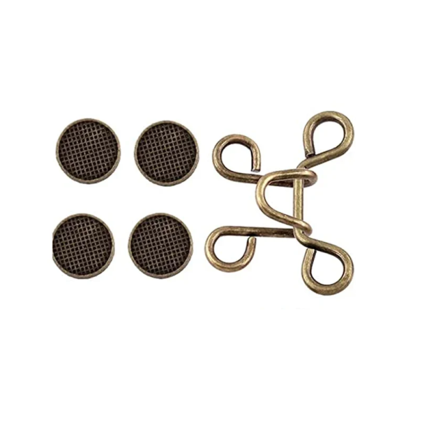 Justerbar metalspænde i taljen 32 mm med stifter, spænde til bukser, syfri spænde til jeans, nederdele, shorts, hurtig størrelsesjustering bronze