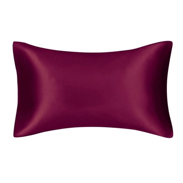JuwenSilk szatén párnahuzat, standard, 50x66 cm, selyemhuzat, színes, sima poliészter szatén párnahuzat bordó
