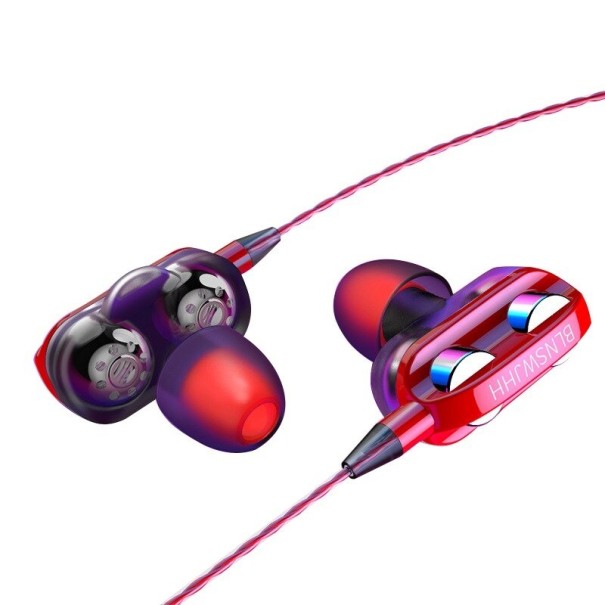 K1850 Bass Headphones red