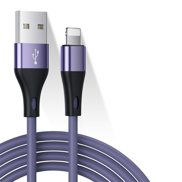 Kabel danych USB / Lightning 2 szt fioletowy 1 m
