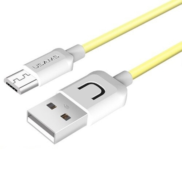 Kabel danych USB / Micro USB 10 szt żółty
