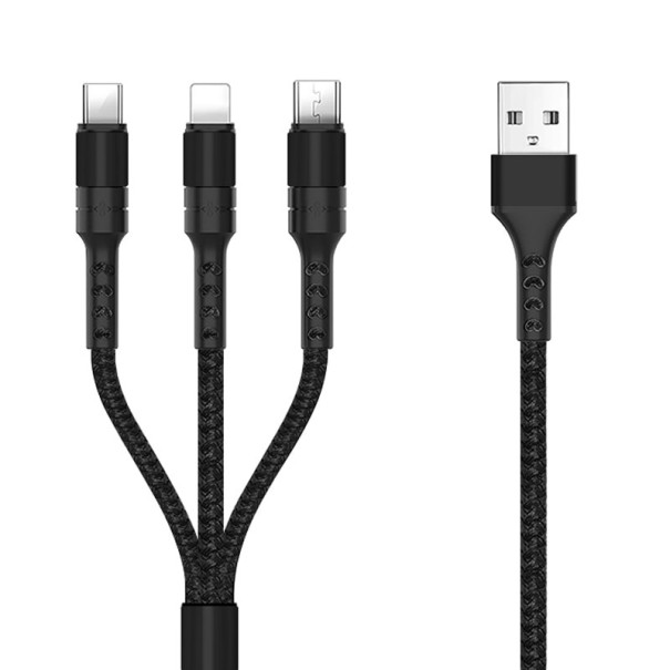 Kabel do transmisji danych Micro USB / USB-C / Lightning USB 1
