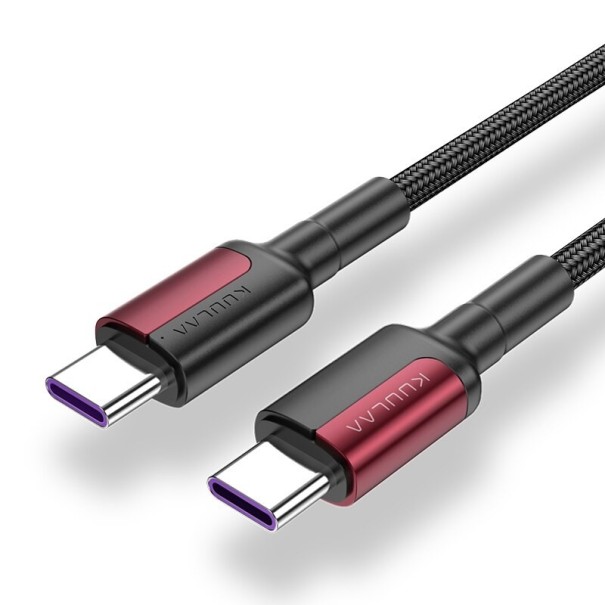 Kabel do transmisji danych USB-C K457 czerwony 2 m