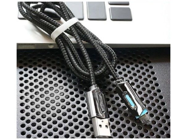 Kabel do transmisji danych USB / Micro USB K655 czarny 50 cm