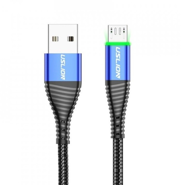 Kabel do transmisji danych USB / Micro USB niebieski 50 cm