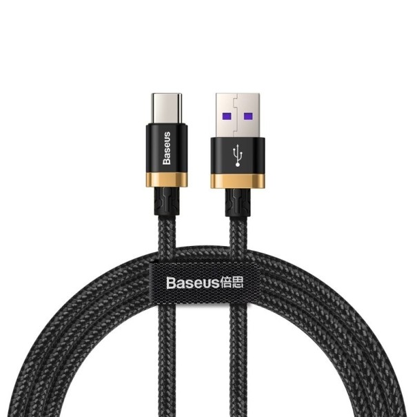 Kabel do transmisji danych USB / USB-C J82 czarny 50 cm