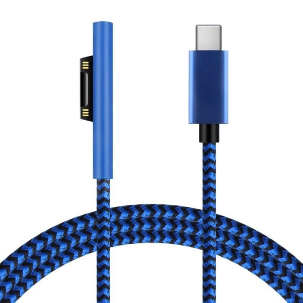 Kabel ładujący USB-C do Microsoft Surface Pro 1,8 m niebieski