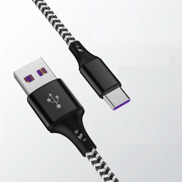 Kabel USB-C / USB do transmisji danych K550 fioletowy