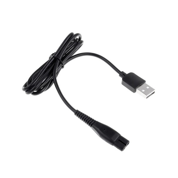 Kabel zasilający USB z 2 wtyczkami do golarki elektrycznej 1