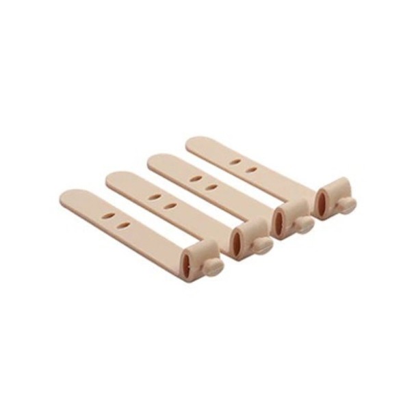 Kabelbinder 4 stk. lysebrun