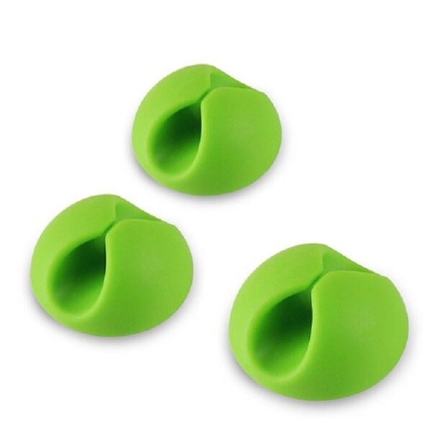 Kabelclip 3 stuks groen