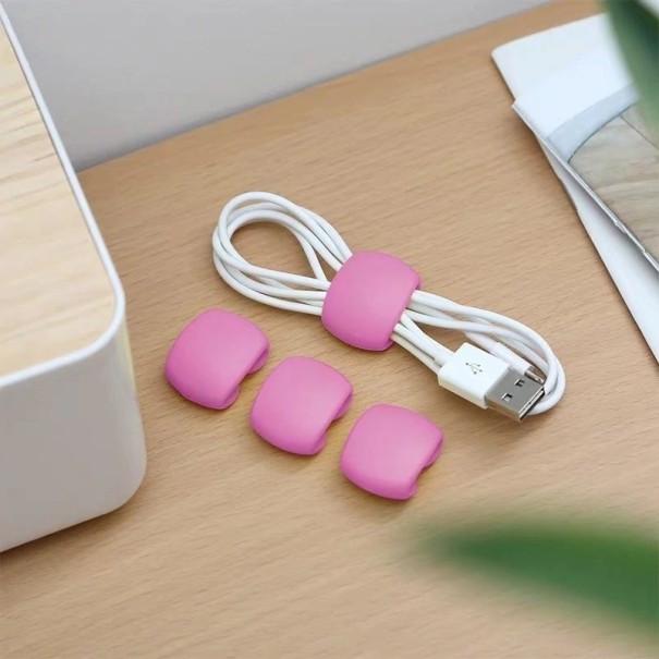 Kabelklemmer 4 stk. rosa
