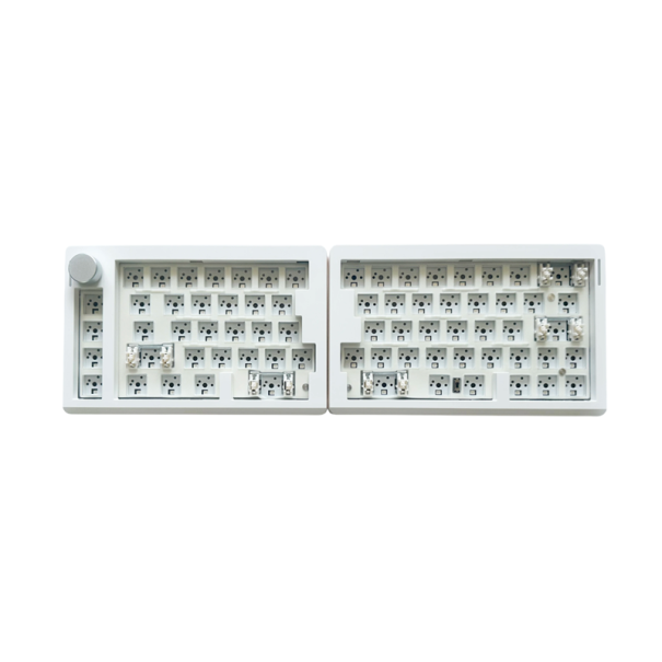 Kabellose mechanische Tastatur, aufgeteilt in 2 Teile, RGB-Hintergrundbeleuchtung, anpassbar, ohne Tasten, Maße 37 x 11,7 cm 1