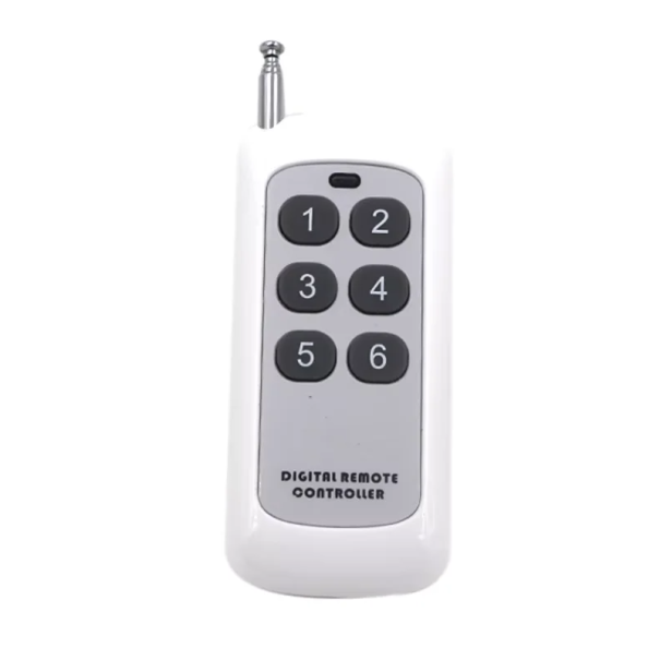 Kabellose RF-Fernbedienung 433 MHz 6-Kanal-Controller Programmierbare Tasten Kompatibel mit Empfängern und Systemen 1