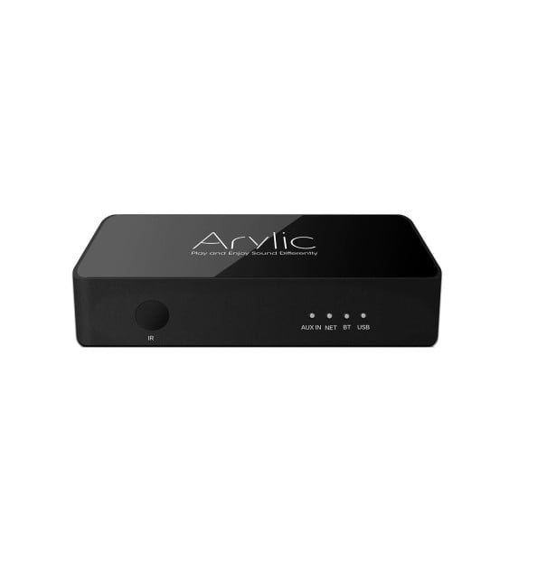 Kabelloser Audio-Adapter Bluetooth 5.0 und Wi-Fi 2,4 GHz zum Streamen von Musik und für Multiroom-Systeme Eingänge und Ausgänge 3,5 mm Klinke LAN 1