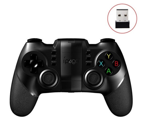 Kabelloser Gaming-Controller für Telefon und PC Kompatibel mit PS3 Drei Verbindungsmodi Bluetooth und USB-Empfänger Batterie 380 mAh Spielzeit 12 1