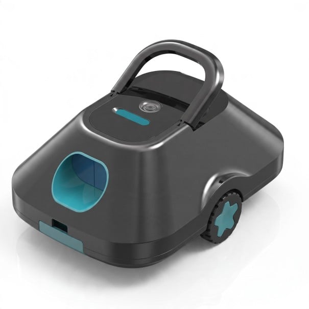 Kabelloser Roboterpoolreiniger C2 Batterie 4500 mAh Laufzeit 210 min Filter 180 µm Selbstparken Schwarz Für Aufstell- und Eingelassene Pools 1