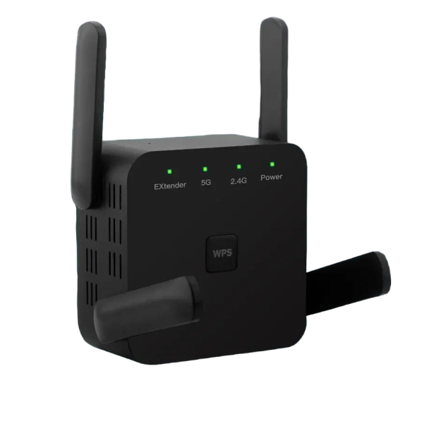 Kabelloser WLAN-Router, 1200 Mbit/s, 2,4 GHz und 5 GHz, kabelloser Signalverstärker, tragbarer Router, leistungsstarker Signalverstärker, WLAN-Extender, universelle Kompatibilität, große Abdeckung, 8,2 x 7,2 x 5,5 cm 1