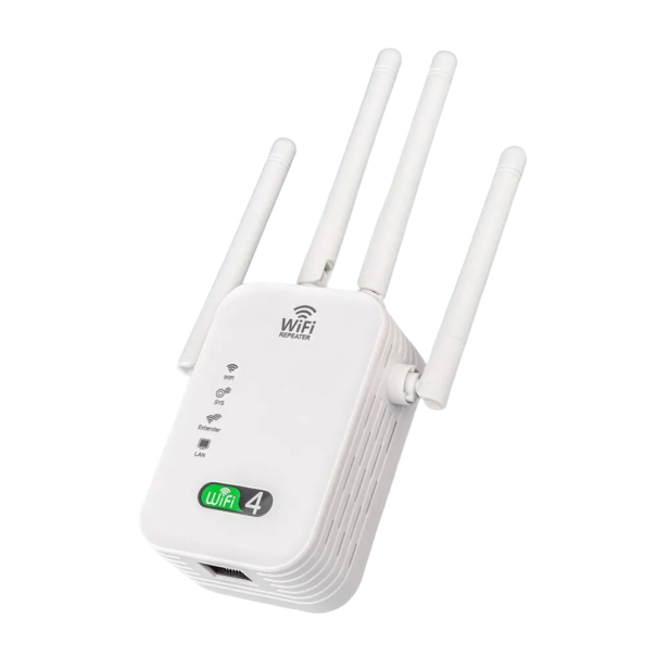 Kabelloser WLAN-Router, 300 Mbit/s, 2,4 GHz, kabelloser Signalverstärker, tragbarer Router, leistungsstarker Signalverstärker, WLAN-Extender, universelle Kompatibilität, 300 Meter Reichweite 1