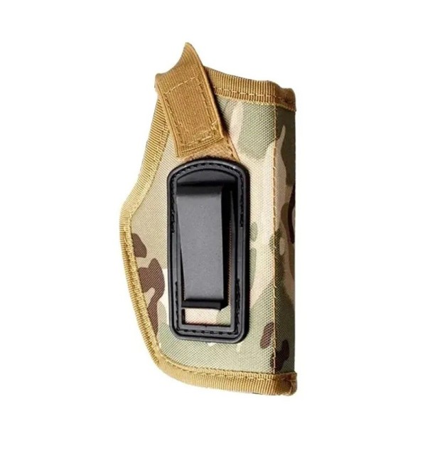 Kabura taktyczna na broń Neutralne kolory Uniwersalna kabura na pistolet do paska Wytrzymała kabura do użytku przez osoby prawo- i leworęczne Możliwość ukrytego noszenia kamuflażu