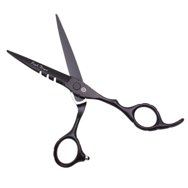 Kadernícke nožnice z nerezovej ocele 16 cm Profesionálne nožnice na strihanie vlasov Príslušenstvo pre holiča čierna