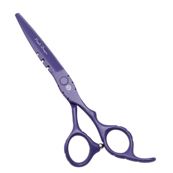Kadernícke nožnice z nerezovej ocele 17,5 cm Profesionálne nožnice na strihanie vlasov Príslušenstvo pre holiče fialová