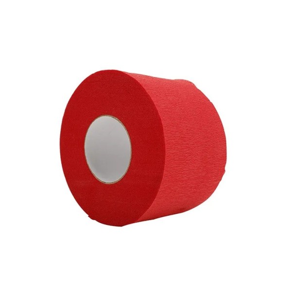 Kadernícky krepový golier okolo krku Role krepového goliera na strihanie 11 x 6,5 cm červená