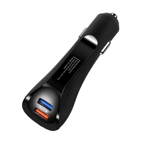 Kaksois-USB-autolaturi K854 musta