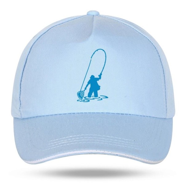 Kalastajan lippalakki vaaleansininen 3