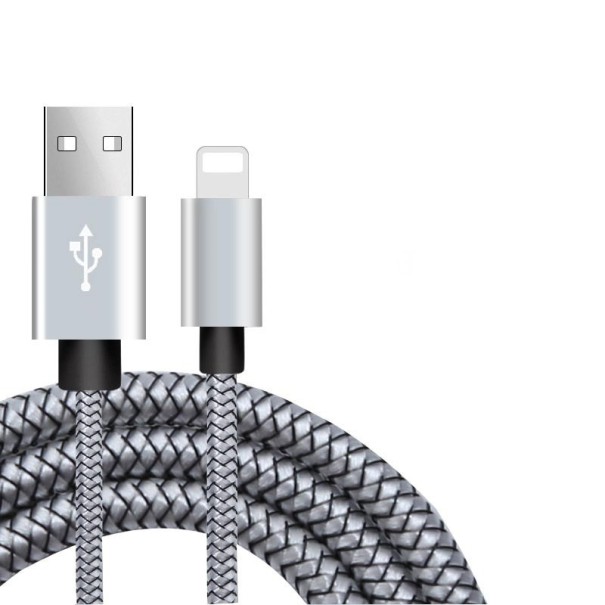 Καλώδιο δεδομένων Apple Lightning σε USB ασημί 20 εκ.
