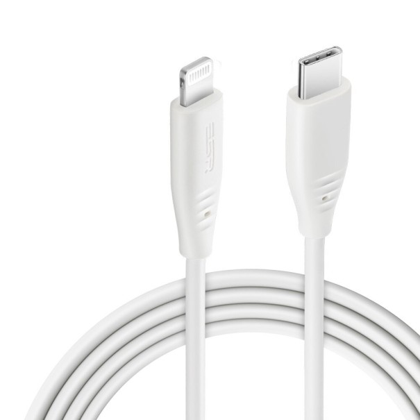 Καλώδιο δεδομένων USB-C σε Lightning K606 λευκό