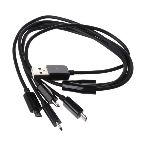 Καλώδιο διακλάδωσης USB σε 4x Micro USB 50 εκ. μαύρο