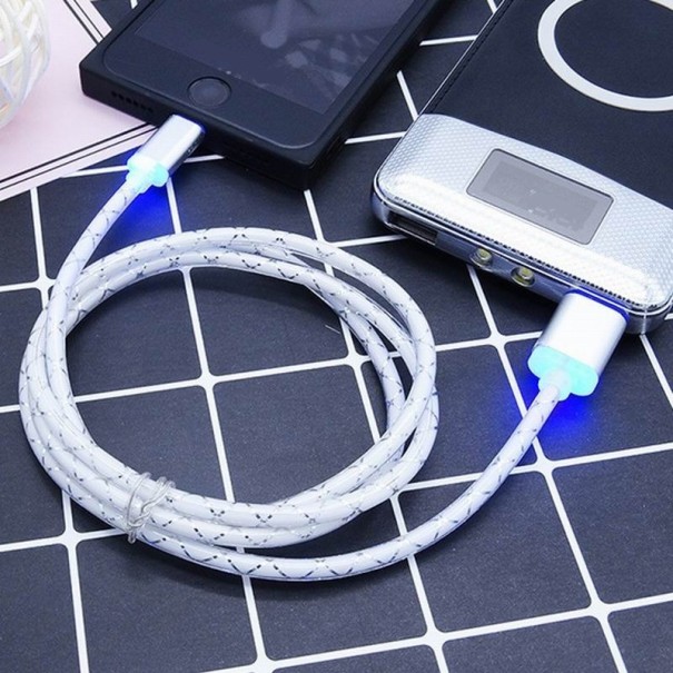 Καλώδιο USB σε Micro USB K611 ασημί