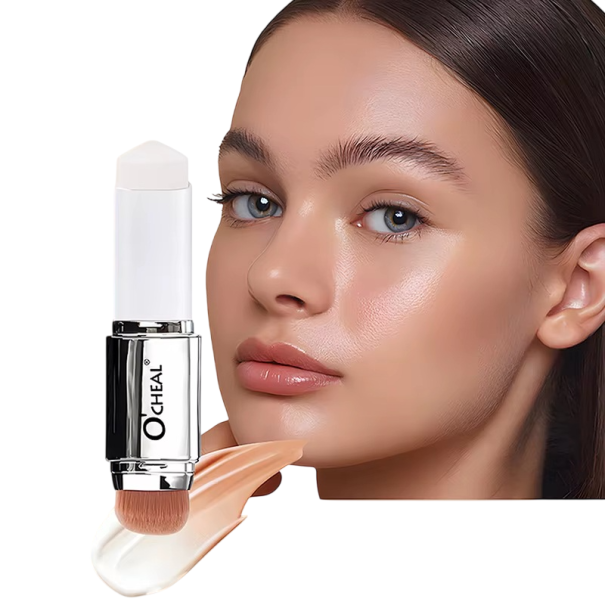 Καλυπτικός make-up ράβδος με πινέλο Διπλής κεφαλής που αλλάζει χρώμα Αδιάβροχη κρέμα που ομογενοποιεί τον τόνο της επιδερμίδας Ενυδάτωση έλεγχος λιπαρότητας 3