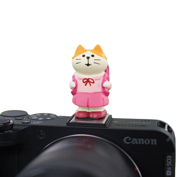 Kamera vakupontjának védőfedél Univerzális vakupont Dekoratív védő macska motívummal masnival és hátizsákkal Sony Nikon Canon Fuji Pentax Leica Olympus 1